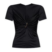 Versace Draped top Black, Dam