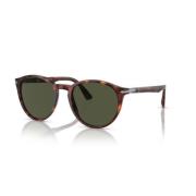 Persol Klassiska solglasögon med svart båge Brown, Unisex