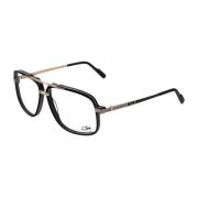 Cazal Vintage Aviator Stil Svarta Glasögon Black, Unisex