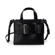 Armani Exchange Stilig Polyuretan Handväska med Polyesterfoder Black, ...