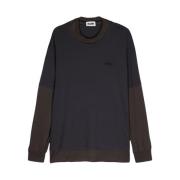 Magliano Oversized Crew-neck Tee i Blå/Grå Gray, Herr