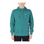 New Balance Bomull Hoodie Tröja Green, Herr