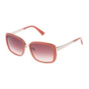 Nina Ricci Ros Acetat Solglasögon Pink, Dam