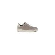 Clarks Mocka lädersneakers med 4 cm klack Gray, Herr