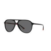 Ralph Lauren Svarta Acetat Solglasögon Black, Herr