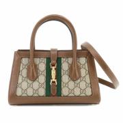 Gucci Vintage Pre-owned Canvas handvskor Beige, Dam