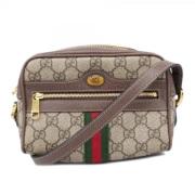 Gucci Vintage Pre-owned Tyg crossbodyvskor Brown, Dam