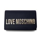 Love Moschino Faux Leather Handväska Vår/Sommarkollektion Black, Dam