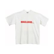 Magliano Grafiskt Tryck Vit T-shirt White, Herr