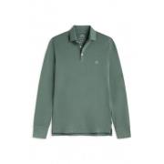 Ecoalf Dusty Green långärmad polo Green, Herr