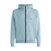 Tommy Hilfiger Herr Zip Tech Essentials Hoodie Blue, Herr