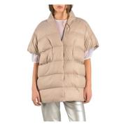 Canadian Classics Innovativ Puffer Cape Jacka Beige, Dam