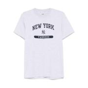 Sporty & Rich Heather Gray Logo Print T-Shirt Gray, Herr