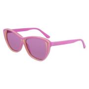 Karl Lagerfeld Multifärgad Acetat Solglasögon Pink, Dam