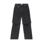 Études Svart Tvättad Baggy Denim Byxor Black, Herr