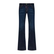 Dsquared2 Jeans Medium Waist Flare Blue, Dam