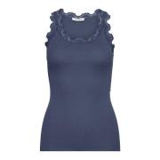 Rosemunde Silketopp True Navy Paris Blue Blue, Dam