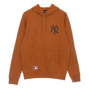 New Era Yankees Logo Hoodie Sweatshirt Brown, Herr