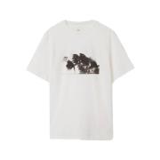 Oamc Stickad Palms T-shirt Off White White, Herr