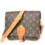 Louis Vuitton Vintage Pre-owned Canvas axelremsvskor Brown, Dam