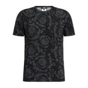 Versace Undershirt T-shirt med Barocco tryck Black, Herr