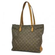 Louis Vuitton Vintage Pre-owned Tyg axelremsvskor Brown, Dam