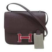 Hermès Vintage Pre-owned Laeder crossbodyvskor Brown, Dam