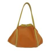 Hermès Vintage Pre-owned Canvas axelremsvskor Orange, Dam