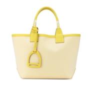 Hermès Vintage Pre-owned Canvas totevskor Yellow, Dam