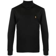 Polo Ralph Lauren Bomull Rollneck Sweater Black, Herr