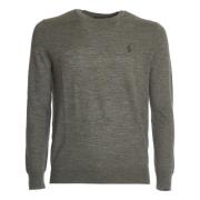 Polo Ralph Lauren Grå Melange Stickatplagg Aw24 Gray, Herr