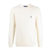 Polo Ralph Lauren Vit Ullblandning Sweatshirt Aw24 Brown, Herr