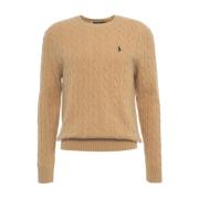 Polo Ralph Lauren Beige Stickat Aw24 Handtvätt Beige, Herr