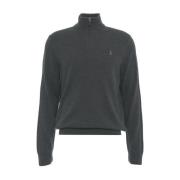 Polo Ralph Lauren Grå Stickat Aw24 Handtvätt Gray, Herr