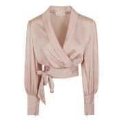 Zimmermann Silke Rosa & Lila Topwear Pink, Dam