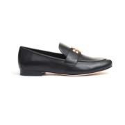 Tory Burch Svart Läder Loafer Skor Black, Dam