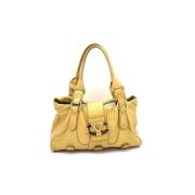 Valentino Vintage Pre-owned Laeder handvskor Yellow, Dam