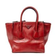 Prada Vintage Pre-owned Laeder handvskor Red, Dam