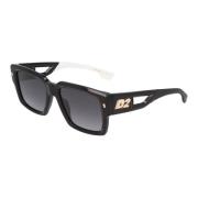 Dsquared2 Solglasögon med Oregelbunden Form Black, Unisex