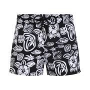 Vilebrequin Korta Tahiti Turtles Badshorts för Herrar Black, Herr