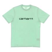 Carhartt Wip Script Tee Pale Spearmint Hedge Tröja Green, Herr