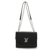 Louis Vuitton Vintage Pre-owned Laeder axelremsvskor Black, Dam