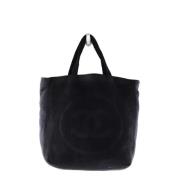 Chanel Vintage Pre-owned Bomull chanel-vskor Black, Dam