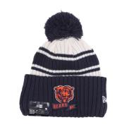 New Era Chicago Bears Pom Pom Beanie Hat Multicolor, Herr