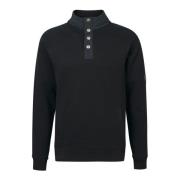 Barbour Klassisk Svart Dual Sweatshirt Stilren Avslappnad Black, Herr