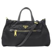 Prada Vintage Pre-owned Nylon prada-vskor Black, Dam