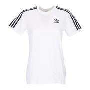 Adidas 3 Ränder Vit T-shirt Kort Ärm White, Dam