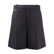 Chloé Ull Shorts med Metall Detalj Black, Dam