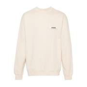 Jacquemus Beige Jersey Sweatshirt med Logo Beige, Herr