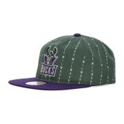 Mitchell & Ness Milwaukee Bucks Pinstripe Snapback Cap Multicolor, Her...